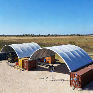 Abri/Tente Conteneur Préfabriqué Extérieur en Tissu PVC Haute Résistance et Durable pour Stockage, Entrepôt, <span class=keywords><strong>Garage</strong></span>, Usage Industriel - Product Image 5