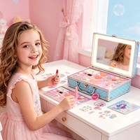 Trousse de Maquillage Tout-en-un 2026 pour Enfants : Valise Cosmétique Lavable, Kit de Maquillage Réel pour Filles