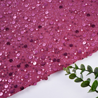 Polyester Luxe Sequin Textile Fabricwhite Noir Perle Lacesequin Fabricflat Broderie Robe Dentelle Tissu Nouveautés
