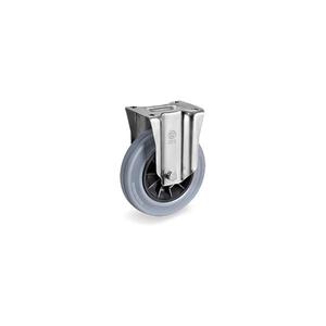 TELLURE ROTA - 225706 Ruedas de goma sin marcas, Centro de polipropileno, soporte fijo tipo NL-ancho de rueda 50mm, Ø 200 mm (Cant. - Product Image 1