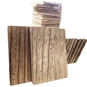 แผ่นไม้เนื้อแข็ง 40x15x1.5 ซม. ลายทาง แผ่นผนังสำหรับใช้ในครัวเรือน - Product Image 5