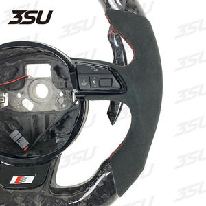 Led hiển thị giả mạo sợi carbon đĩa Shift mái chèo cho A3 RS3 A4 rs4 A5 RS5 A6 A7 thể thao da Phụ Kiện Xe Hơi nội thất - Product Image 4