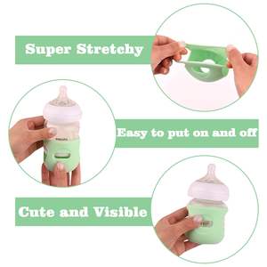 Mangas de silicona de grado alimenticio para biberones de <span class=keywords><strong>vidrio</strong></span> natural <span class=keywords><strong>Avent</strong></span>, soporte antirotura con patrón impreso, accionado manualmente - Product Image 4