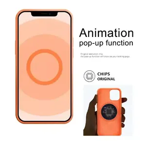Funda <span class=keywords><strong>de</strong></span> silicona líquida con ventana emergente oficial 1:1 para <span class=keywords><strong>Iphone</strong></span> 16 Pro Max, funda con logotipo magnético <span class=keywords><strong>de</strong></span> animación para <span class=keywords><strong>Iphone</strong></span> 15 <span class=keywords><strong>14</strong></span> 13 12 11 pro - Product Image 5