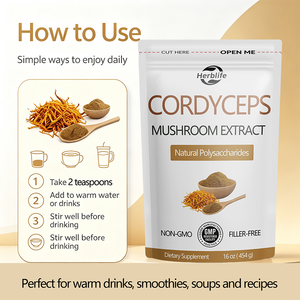 Extracto de hongo Cordyceps en polvo de marca privada OEM/ODM, polisacáridos para suplemento de apoyo inmunológico - Product Image 4