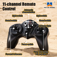 Bulldozer RC de 11 Canales, Escala 1/16, Vehículo de Construcción de Hormigón Reforzado, Control Remoto de 2.4GHz, Juguete para Niños, Huina 1552