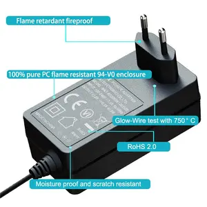 Abd ab Kr japonya fiş Ac Dc adaptörü 5W 6W 9W 12W 16W 18W 5V 6V 9V 12V 24V güç kaynağı şarj adaptörü güç