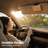 Diffuseur de parfum pour voiture en bois avec logo personnalisé, clip invisible pour pare-soleil, désodorisant longue durée, arôme naturel pour l'intérieur du véhicule