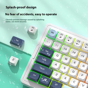 Lvkidron giá bán buôn Bàn phím chơi game bó combos Clavier chống bóng đa phương tiện Knob cho Máy Tính Xách Tay PC Gamer - Product Image 5