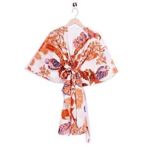 Caftán de Algodón de Alta Calidad para Mujer, Estampado Indio, Estilo Holgado, Vestido Casual de Verano para Descansar en Primavera - Product Image 4