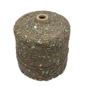 Hilo de lentejuelas de lazo degradado súper suave, nuevo, colorido, teñido, de lana, acrílico, nailon, poliéster, ecológico, reciclado, de alta calidad. - Product Image 1