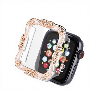 Nouvel Étui de Montre en PC à Motifs Peints et Incrustés de Diamants pour <span class=keywords><strong>Apple</strong></span> <span class=keywords><strong>Watch</strong></span> Series 5/6/7/8/9/<span class=keywords><strong>SE</strong></span> - Product Image 1