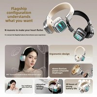 Casque sans fil LS117 pour mode double filaire/sans fil 5.0, rétro, circum-auriculaire, son de haute qualité, réduction de bruit ENC