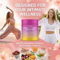 Compléments Vaginaux Immunitaires Probiotiques et Prébiotiques OEM Personnalisés pour Femmes : Mélange Original Probiotique et Écorce d'Orme Rouge pour Femmes