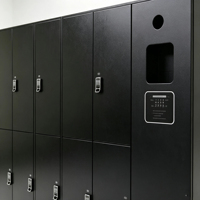 Système de casiers de blanchisserie intelligents avec serrure numérique RFID sans contact, armoire de rangement métallique commerciale pour appartement, dortoir, salle de sport, buanderie