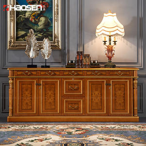 Armoires de rangement classiques en bois, mobilier de bureau, armoire à dossiers pour le thé, mobilier de rangement de bureau - Product Image 2