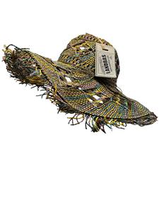 Chapeau d'été décontracté pour femme LANDBAS, style plage, garantie qualité, 56-58CM, motif boucles tricotées unies, broderie main 100% - Product Image 4