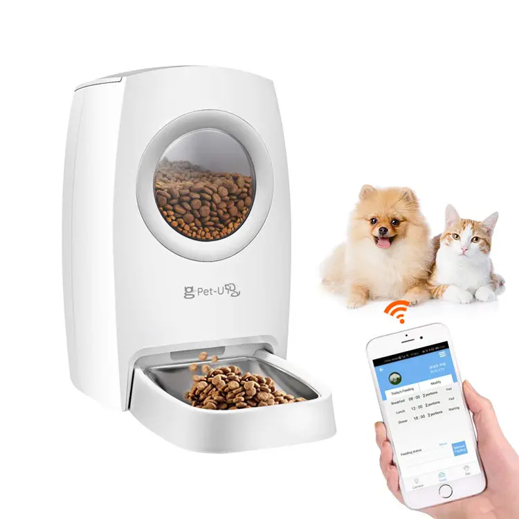 Prezzo di fabbrica Intelligent Window Cat Dog Food Dispenser ciotola di alimentazione elettrica Smart Wifi e APP alimentatore automatico per animali domestici