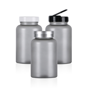 Grey Frosted Customized Capsule Bottle Pharmaceutical Packaging PET <b>Plastic</b> Bottle Pill <b>Jar</b> For Health Product With Screw Cap - Product Image 6