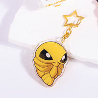 Llavero de Moda con Diseño de Pokémon, Acrílico en Relieve, Ligero, Flexible y Resistente, Colgante de Joyería con Diseño de Elfo