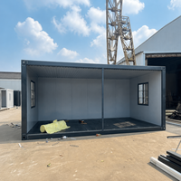 Maison modulaire préfabriquée étanche avec portes et fenêtres pour bureau, habitation ou logement