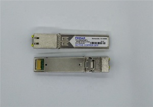 1000Base-T Transceiver Sfp Tembaga, RJ45 100M 1.25G Finisar FCLF8522P2BTL