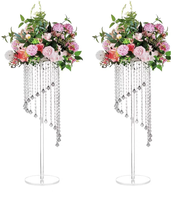 Supports de vases en acrylique pour centres de table de mariage, décorations de table pour fêtes et mariages