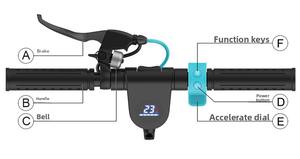 Trottinette pliable noire X7 pour adultes, vélo d'équilibre à deux roues, batterie au lithium de 10 pouces, trottinette <span class=keywords><strong>électrique</strong></span> légère et pliable - Product Image 5