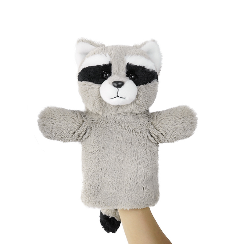 Raccoon half hand puppet