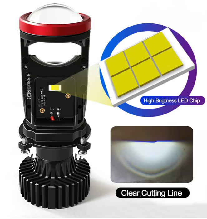 mini led projector headlight h4