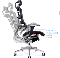 JNS-801 facteur pour OFC chaise de bureau pivotante ergonomique avec chaise en maille à gaz pour patron