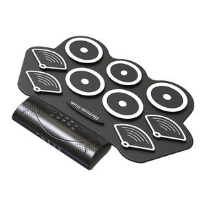 Usine de fabrication de tambours à rouleaux, vente en gros, MD862B, kit de batterie électronique à rouleaux, cadeau <span class=keywords><strong>pour</strong></span> école de musique, batterie professionnelle avec MIDI, deux haut-parleurs - Product Image 2