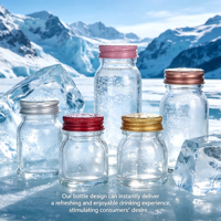 Botol Kaca Minuman 30ml 150ml Langsung dari Pabrik, Kaca Bening untuk Cold Brew, Jus, Kopi, Teh Susu, Logo Custom, Pasokan Langsung dari Pabrik