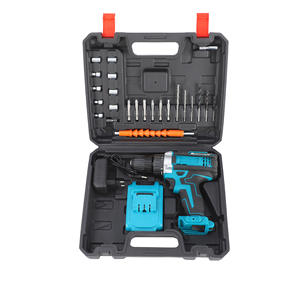 多機能リチウム電気コードレスドリルセット充電式衝撃家庭用ピストルドリル家庭用 - Product Image 4