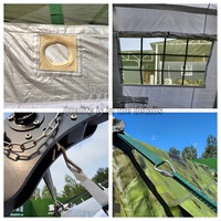 Meilleure Tente d'été à Grande Structure pour les Émirats Arabes Unis, Mobile, Portable, Imperméable, Beige Désertique, 6x8m, 40 Personnes, Une Chambre, en Polyester pour Base