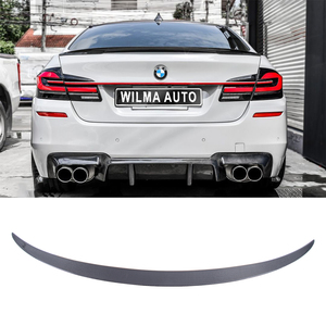 For 5 Series F18 /F10 M5 Sedan P Style Carbon Fiber <b>Rear</b> <b>Spoiler</b> Trunk Wing 2009-2016 - Product Image 1