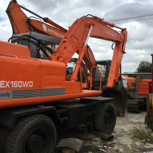 Excavadora de ruedas Hitachi EX160WD, excavadora Hitachi EX100 WD de alta calidad a la venta en tienda online - Product Image 1