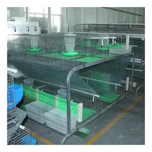 Easy Clean Commercial Galvanized Wired Mesh Rabbit Farming Breeding Cage