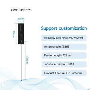 อุปกรณ์เครือข่ายเสาอากาศแบบยืดหยุ่น Ebyte ODM TX915 ซีรีส์ 868/915MHZ FPC/PCB เสาอากาศรอบทิศทางในตัว 2/2.5/3/3.5/4dbi - Product Image 6