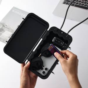 Caja Fuerte Portátil Antirrobo con Cerradura de Combinación, Aleación de Zinc, Color Negro, para Viajes, Playa y Exteriores - Product Image 1