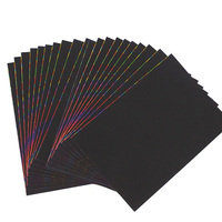 Cartão mágico do arco-íris para crianças, capa dura, livro de pintura, faça você mesmo