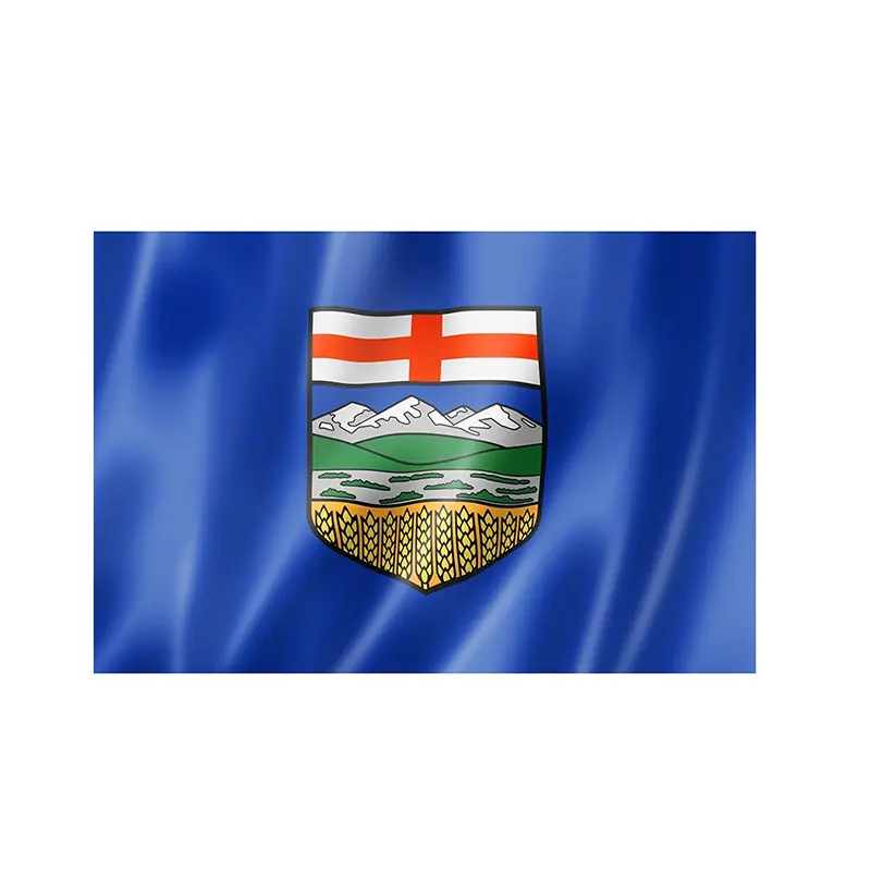 Acheter des drapeaux de pays personnaliser taille drapeau de l'Alberta drapeau de l'État du Canada Province du Canada logo personnalisé tous les pays