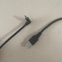 Cable de datos de codo en ángulo de 90 grados, carga rápida, USB tipo C 30/28/26 Awg, impresora de cobre puro, ordenadores de metal en ángulo recto