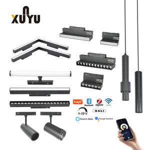 Rail de voie magnétique de profil en aluminium de lumière de voie magnétique de 48v pour le plafond <span class=keywords><strong>tendu</strong></span> - Product Image 3