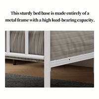 Tête et pied de lit en fer forgé de style européen, robustes, durables, épais, idéaux pour les chambres à coucher, les appartements, lit double en fer, maison T11