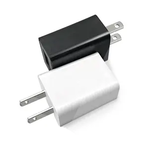 Carregador de viagem USB Premium para celular iPhone Samsung com plugue 5V 2A 10W EUA UL FCC CEC DOE Certificado