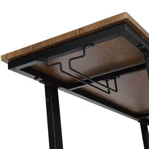 โต๊ะวางไวน์เหล็กแบบพกพา Addreen สำหรับวางมุมห้องนั่งเล่น เฟอร์นิเจอร์ทนทาน ดีไซน์โบราณ - Product Image 6