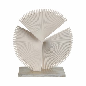 Scultura Astratta in Resina Oggetto Decorativo Moderno per Soggiorno Ufficio Esposizione su Scaffale Pezzo d'Arte Contemporanea - Product Image 4