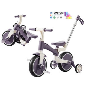 The Latest Design of Children's Multi-functional Tricycle <strong>with</strong> Push <strong>Handle</strong> 4-in-1 Pedal <strong>Kids</strong> Tricycle Balance Bike <strong>Trike</strong> - Product Image 2