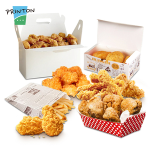Kotak Makanan Grosir Printon, Kotak Kemasan Ayam Goreng dan Kentang Goreng dengan Logo Kustom - Product Image 1